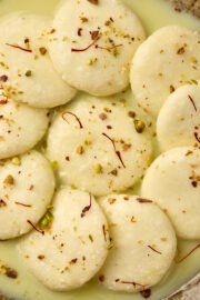 Ras Malai (Soft & Creamy Indian Dessert Recipe) - Beyond Chutney
