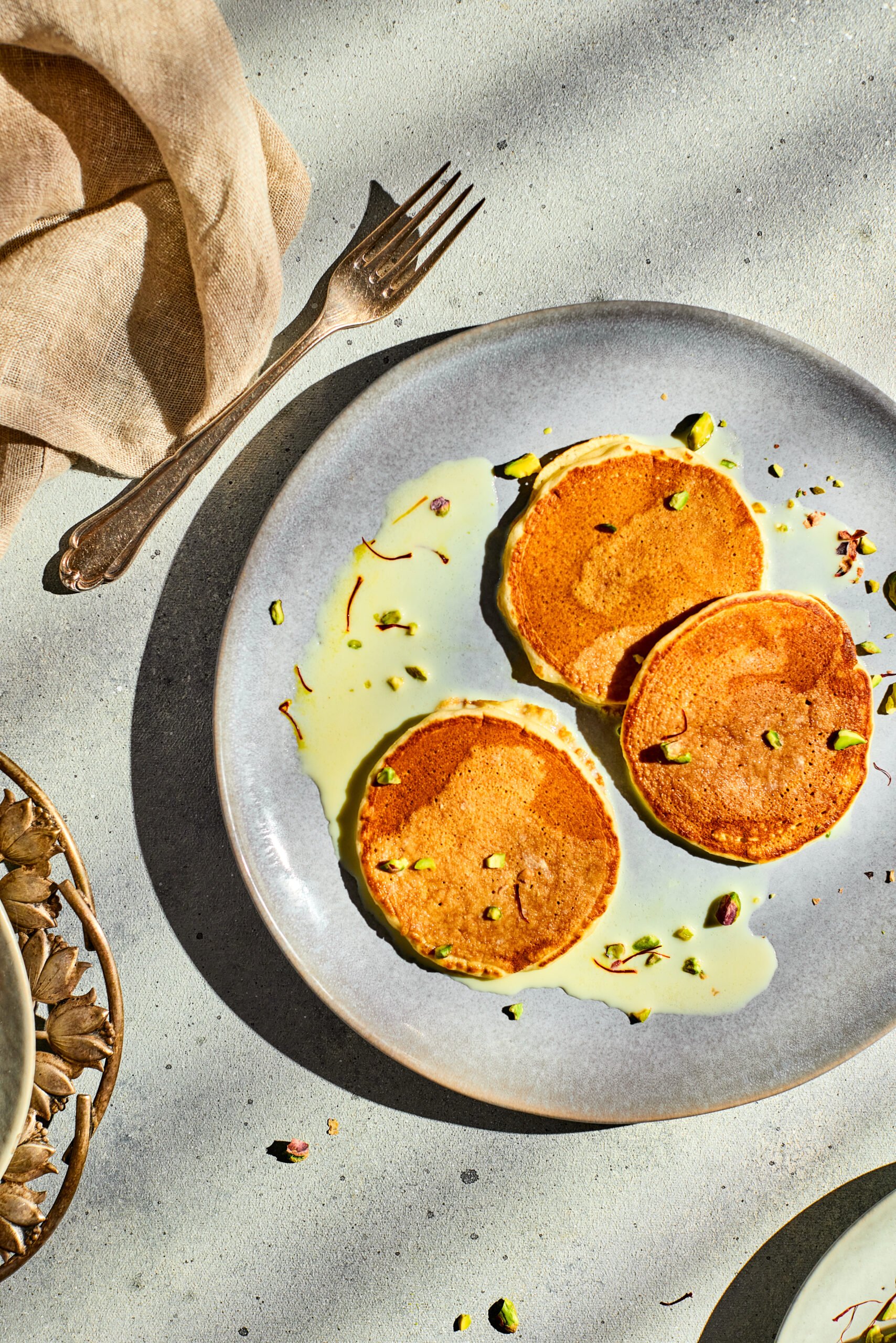 Rasmalai Pancakes ready to serve.