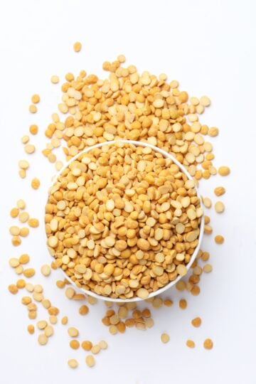 Chana dal in a bowl