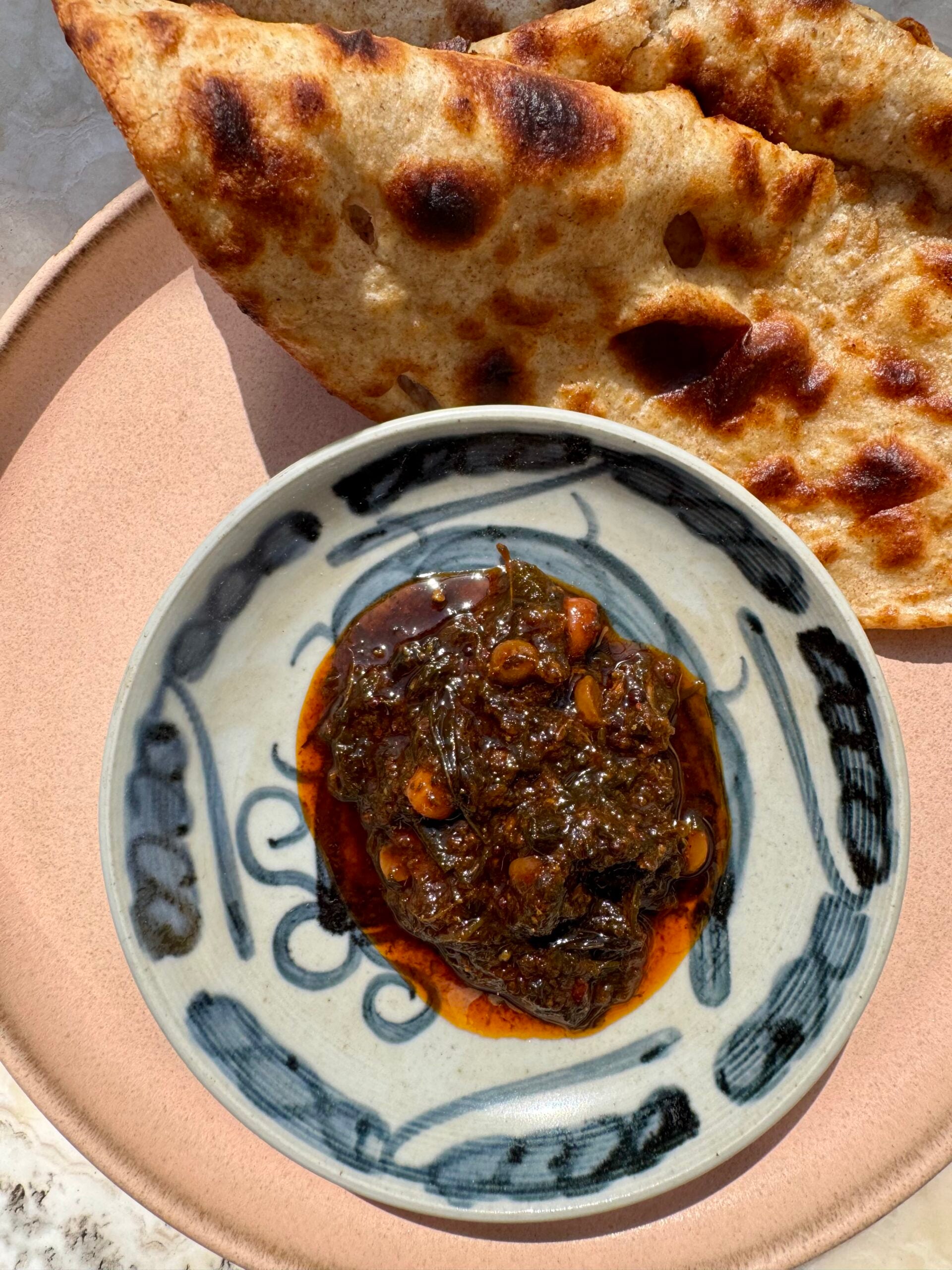 Gongura pickle ready to serve.